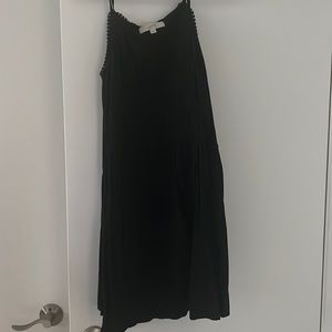 Embroidery front mini dress